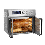 NNEDSZ Kitchen Couture 25 Litre Air Fryer Oven French Door Multifunctional Silver