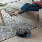NNEDSZ MyGenie Laser Smart Pro IQ 360 Robot Vacuum Cleaner Black WIFI Remote Control