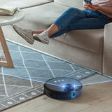 NNEDSZ MyGenie Laser Smart Pro IQ 360 Robot Vacuum Cleaner Black WIFI Remote Control