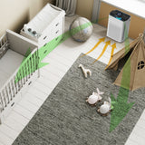 NNEDSZ MyGenie Pure Max Air Purifier Carbon Filter 5-In-1 Cleaning System 100 m2 White