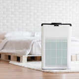 NNEDSZ MyGenie Pure Max Air Purifier Carbon Filter 5-In-1 Cleaning System 100 m2 White