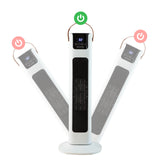 NNEDSZ Pursonic Electric Ceramic Tower Heater Portable Oscillating Remote Control - White