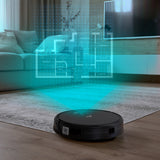 NNEDSZ MyGenie V-MAX 3000 Robotic Vacuum Cleaner VSLAM Technology Wi-Fi Control Black
