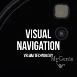 NNEDSZ MyGenie V-MAX 3000 Robotic Vacuum Cleaner VSLAM Technology Wi-Fi Control Black