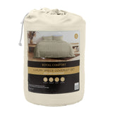 NNEDSZ Royal Comfort Coverlet Set Bedspread Soft Touch Easy Care Breathable 3 Piece Set - Queen - Beige
