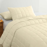 NNEDSZ Royal Comfort Coverlet Set Bedspread Soft Touch Easy Care Breathable 3 Piece Set - King - Beige