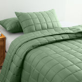 NNEDSZ Royal Comfort Coverlet Set Bedspread Soft Touch Easy Care Breathable 3 Piece Set - King - Sage
