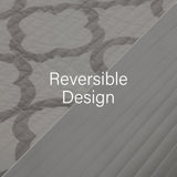 NNEDSZ Royal Comfort Bamboo Cooling Reversible 7 Piece Comforter Set Bedspread - Queen - White