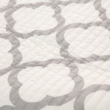NNEDSZ Royal Comfort Bamboo Cooling Reversible 7 Piece Comforter Set Bedspread - Queen - White