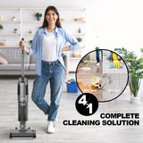 NNEDSZ MyGenie Titan XL Intelligent Voice Wet and Dry Vacuum Mop - Grey