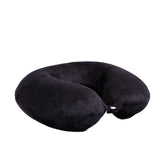 NNEDSZ Milano Decor Memory Foam Travel Neck Pillow With Clip Cushion Support Soft Black