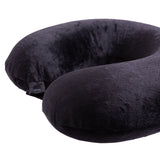 NNEDSZ Milano Decor Memory Foam Travel Neck Pillow With Clip Cushion Support Soft Black