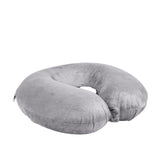 NNEDSZ Milano Decor Memory Foam Travel Neck Pillow With Clip Cushion Support Soft Grey
