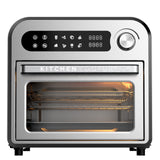 NNEDSZ Kitchen Couture 10 Litre Compact Air Fryer Oven Oil Free Cooking Silver