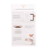 NNEDSZ MyGenie 2-in-1 Air Purifier and Dehumidifier WI-FI Control HEPA Filter White