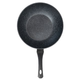 NNEDSZ Stone Chef Forged Wok Non Stick Cookware Kitchen Black 30cm