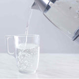 NNEDSZ Kitchen Couture Cool Touch Slimline Stainless Steel Blue LED Glass Kettle 1.7L