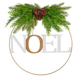 NNEDSZ Santa's Helper Noel Christmas Wreath Charming Seasonal Touch 50CM