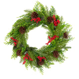 NNEDSZ Santa's Helper Pine Cone Christmas Wreath Decor Xmas 50CM