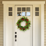 NNEDSZ Santa's Helper Pine Cone Christmas Wreath Decor Xmas 50CM