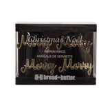NNEDSZ Bread and Butter Napkin Rings - Merry -  4 Pack