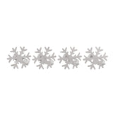 NNEDSZ Bread and Butter Napkin Rings - Snow Flake - 4 Pack