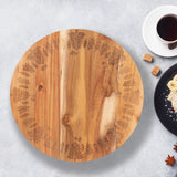 NNEDSZ Bread and Butter 18 Inch Wooden Lazy Susan T- Trees