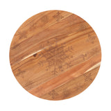 NNEDSZ Bread and Butter 18 Inch Wooden Lazy Susan T- Wood Snowflake