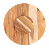 NNEDSZ Bread and Butter 18 Inch Wooden Lazy Susan T- Wood Snowflake