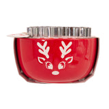 NNEDSZ Bread and Butter Electroplate Icy Reindeer Mini Mix Bowl Set