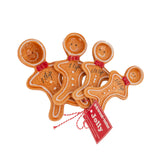 NNEDSZ Bread and Butter Figurine Gingerbread Man Spoons 4 Pack