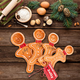 NNEDSZ Bread and Butter Figurine Gingerbread Man Spoons 4 Pack