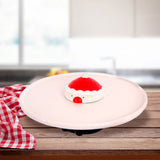 NNEDSZ Bread and Butter Santa Footed Cake Plate 29 x 12.5cm