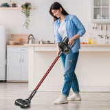 NNEDSZ MyGenie X9 Twin Spin Turbo Mop Vacuum Cleaner Floor Mopping Cordless - Red