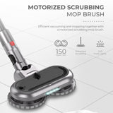 NNEDSZ MyGenie X9 Twin Spin Turbo Mop Vacuum Cleaner Floor Mopping Cordless - Grey