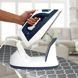 NNEDSZ Pursonic Electric Cordless Steam Iron Portable Corded Cordless 2200W Blue White