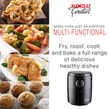 NNEDSZ Kitchen Couture Air Fryer Healthy Food No Oil Cooking Recipe 3.4L Capacity Black
