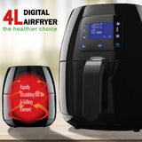 NNEDSZ Kitchen Couture 4L Digital Air Fryer Healthy Food Cooking Low Fat Family Meals