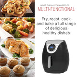 NNEDSZ Kitchen Couture Digital Air Fryer 7L LED Display Low Fat Healthy Oil Free Black