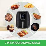 NNEDSZ Digital Air Fryer 7L Black LED Display Kitchen Couture Healthy Oil Free Cooking