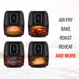 NNEDSZ Digital Air Fryer 7L Black LED Display Kitchen Couture Healthy Oil Free Cooking