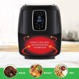NNEDSZ Digital Air Fryer 7L Black LED Display Kitchen Couture Healthy Oil Free Cooking