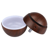 NNEDSZ Milano Ultrasonic USB Diffuser with 10 Aroma Oils Humidifier LED Light 130ml - Dark Wood