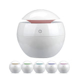 NNEDSZ Milano Ultrasonic USB Diffuser with 10 Aroma Oils Humidifier LED Light 130ml - White