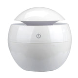 NNEDSZ Milano Ultrasonic USB Diffuser with 10 Aroma Oils Humidifier LED Light 130ml - White
