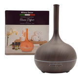 NNEDSZ Milano Supreme Ultrasonic 400ml Aromatherapy Humidifier Diffuser LED with 3 Oils - Dark Wood