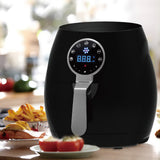 NNEDSZ 5 Litre Air Fryer Black And 1.7 Litre Kettle Blue LED Kitchen Package Deal Set