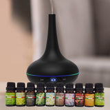 NNEDSZ Milano Aroma Diffuser Set With 13 Pack Diffuser Oils Humidifier Aromatherapy - Black