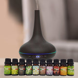 NNEDSZ Milano Aroma Diffuser Set With 13 Pack Diffuser Oils Humidifier Aromatherapy - Dark Wood