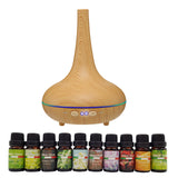 NNEDSZ Milano Aroma Diffuser Set With 13 Pack Diffuser Oils Humidifier Aromatherapy - Light Wood